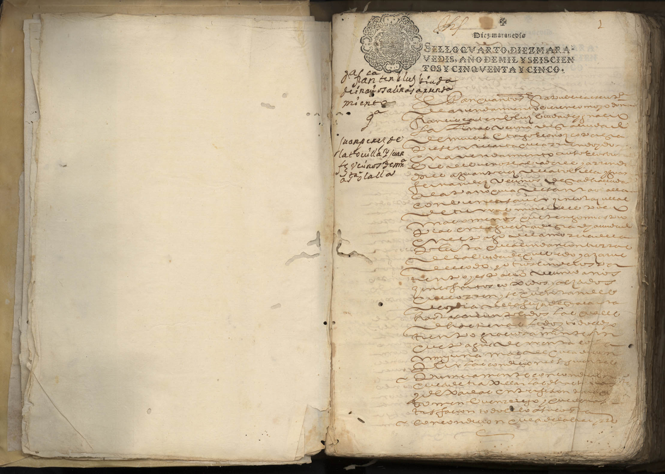 Registro de Ignacio de Albornoz y Velasco, Murcia de 1655.